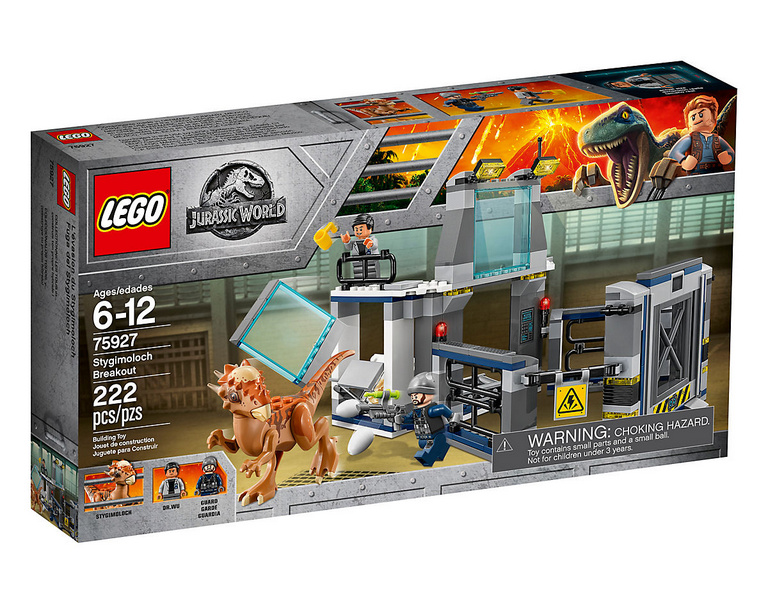 Dettagli del box del set LEGO L'evasione dello Stygimoloch