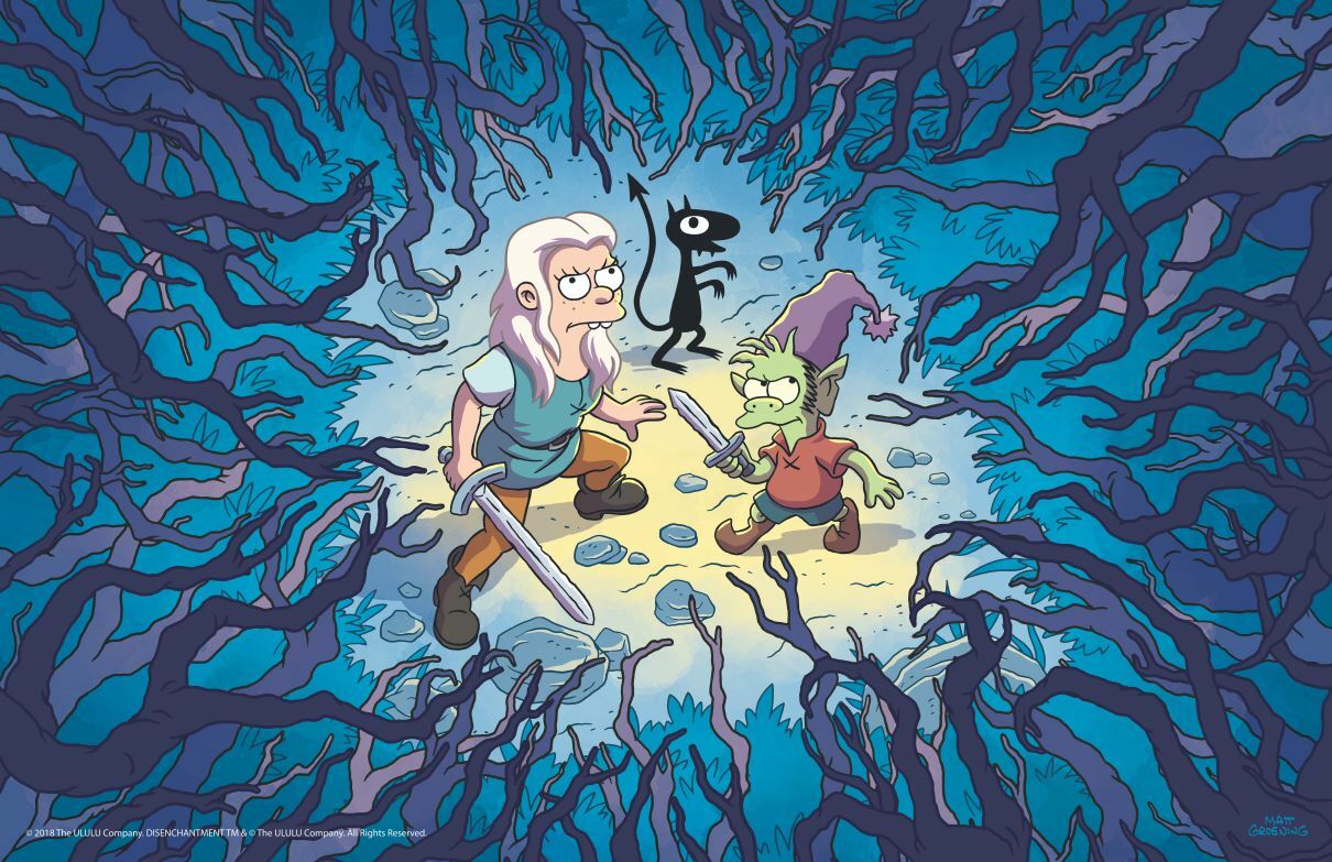 Clicca per vedere l'immagine originale Bean insieme a Elfo e Luci nella foresta