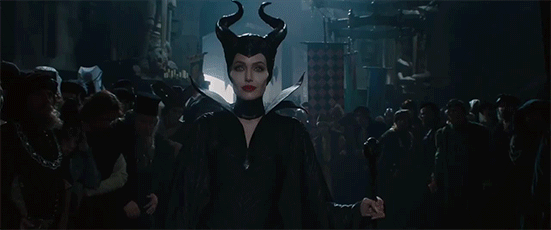 Angelina Jolie in una scena di Maleficent