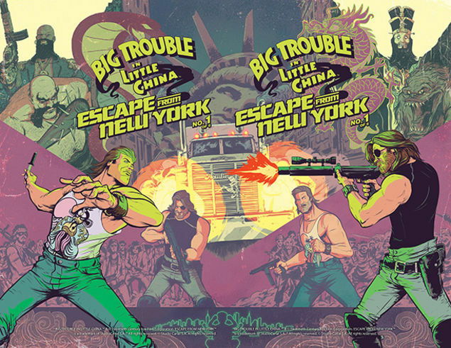 Clicca per vedere l'immagine originale La copertina del primo numero del fumetto crossover