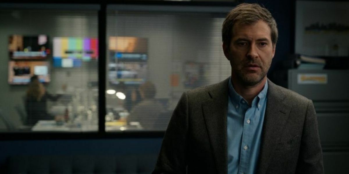 Τσιπ στο The Morning Show Κοντινό πλάνο του Mark Duplass