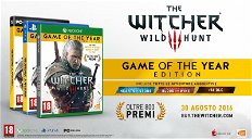 Copertina di The Witcher 3: Wild Hunt, l'edizione Game Of The Year disponibile dal 30 agosto