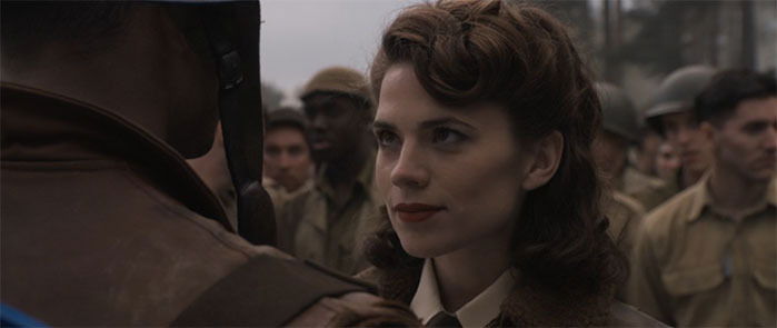 Clicca per vedere l'immagine originale Peggy Carter in una scena del primo Captain America