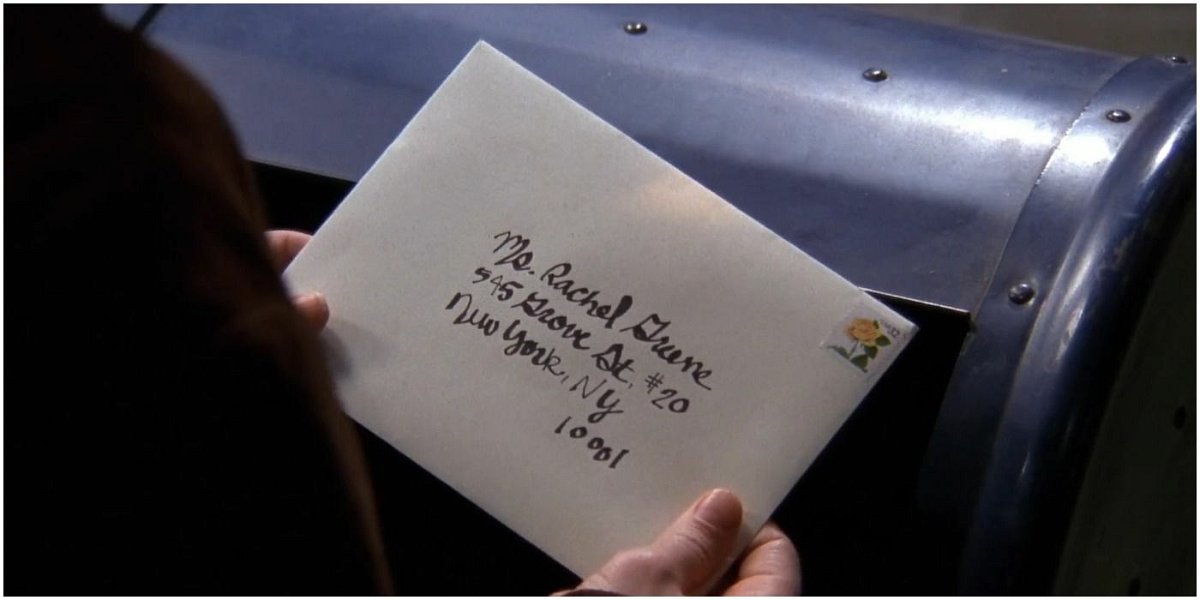 《老友记》中罗斯给瑞秋的信封