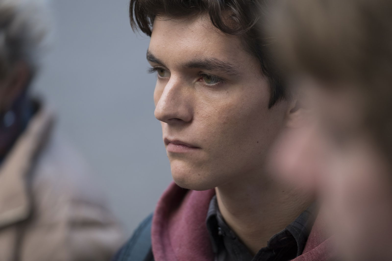Clicca per vedere l'immagine originale Un primo piano di Fionn Whitehead in una scena del film The Children Act - Il verdetto
