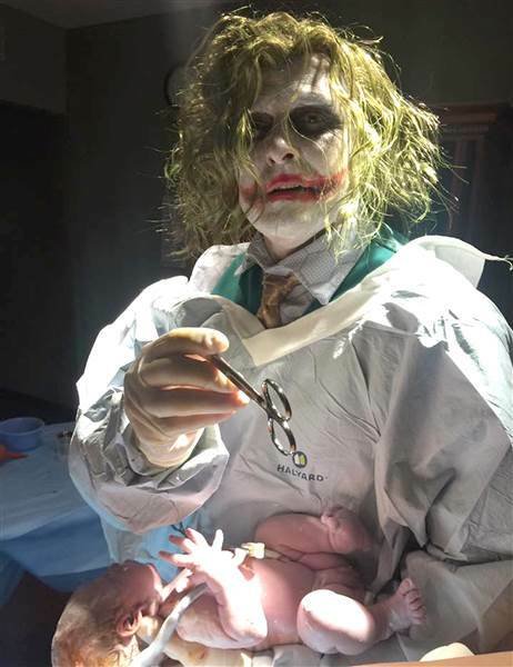 Paul Locus vestito da Joker