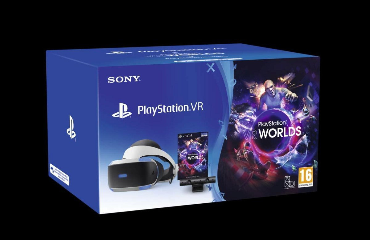 Playstation 4 - PS VR Mk4 + Camera + Gioco VR Worlds (Voucher) - Bundle Fisico