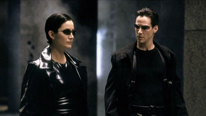 Trinity e Neo, protagonisti della prima trilogia di Matrix