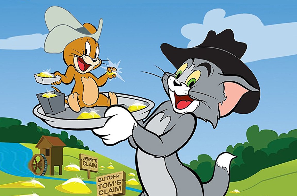 Il gatto domestico Tom e il furbo topo Jerry