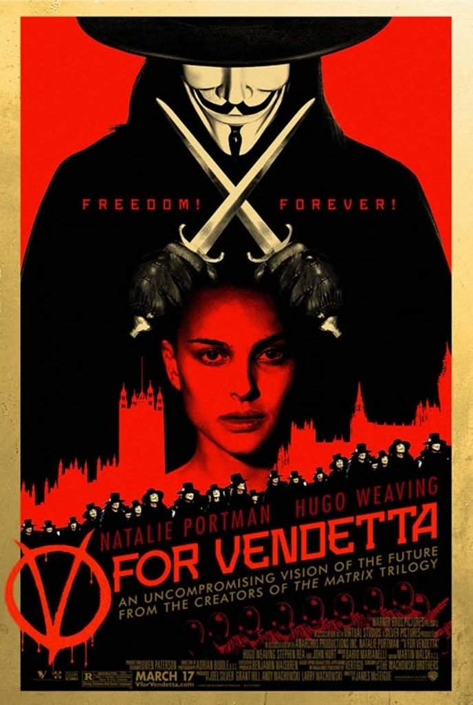 La locandina di V per Vendetta