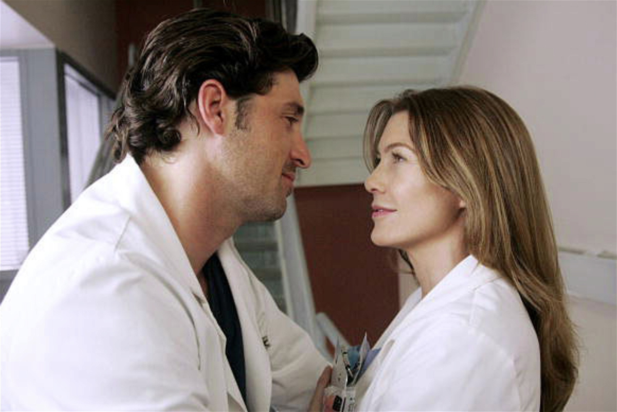 Una scena di Grey's Anatomy con Derek e Meredith insieme