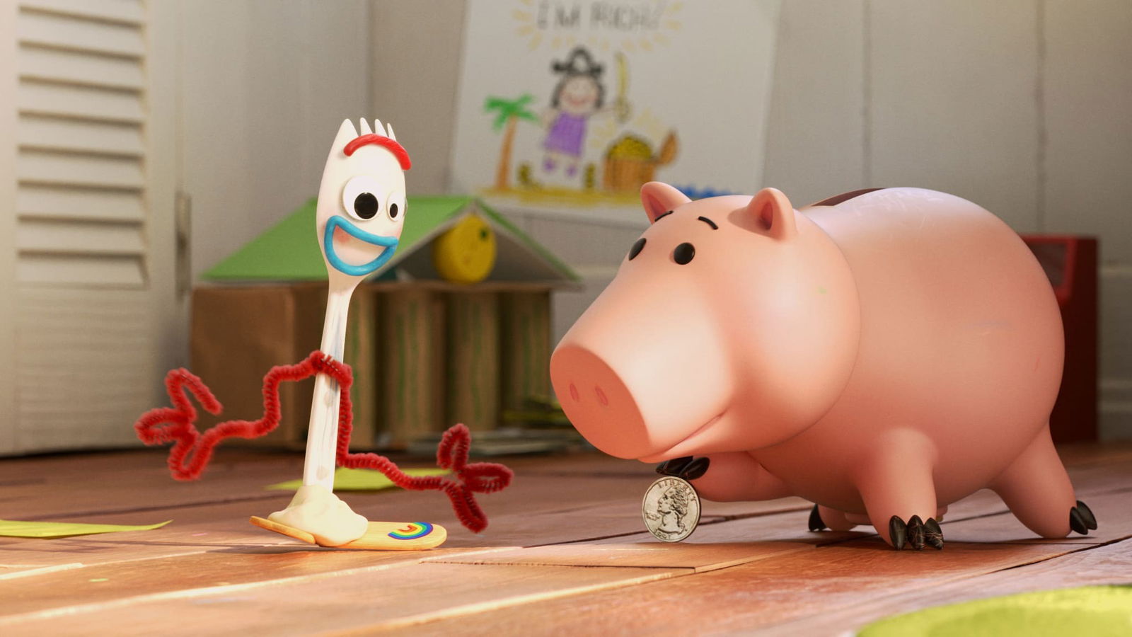 Clicca per vedere l'immagine originale Forky chiede cosa è il denaro