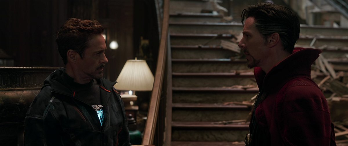 Iron Man e Doctor Strange in Avengers: Infinity War