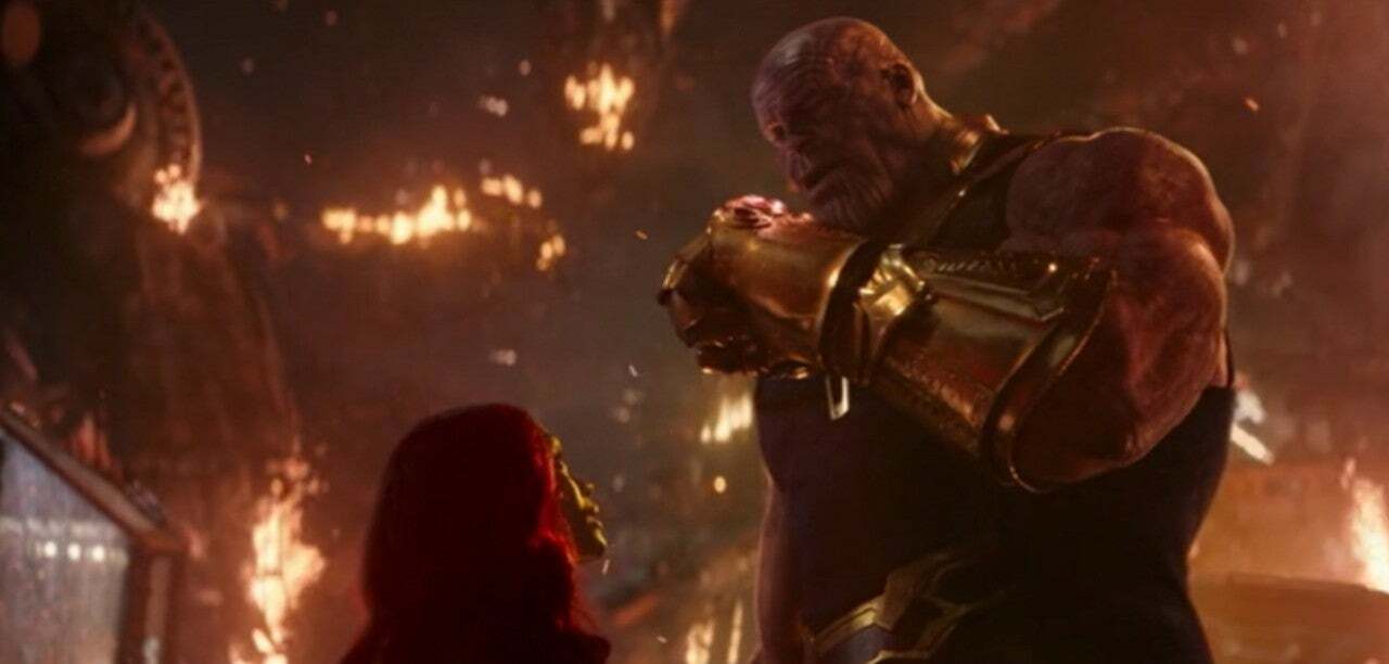 Clicca per vedere l'immagine originale Thanos e Gamora