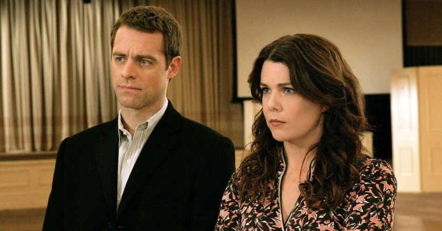 Clicca per vedere l'immagine originale Christopher e Lorelai in una scena di Una mamma per amica