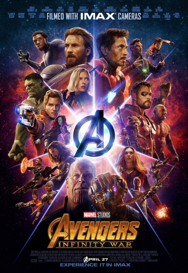 Clicca per vedere l'immagine originale Il gigantesco cast di Infinity War