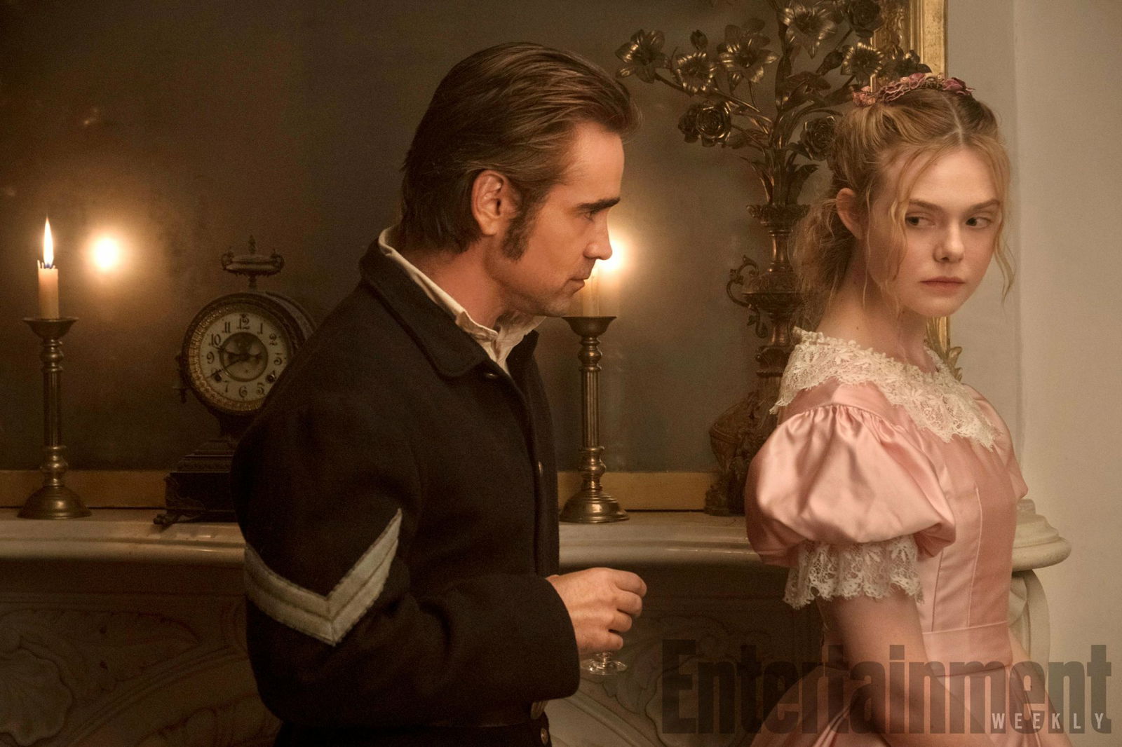 Clicca per vedere l'immagine originale Colin Farrell ed Elle Fanning ne L'Inganno