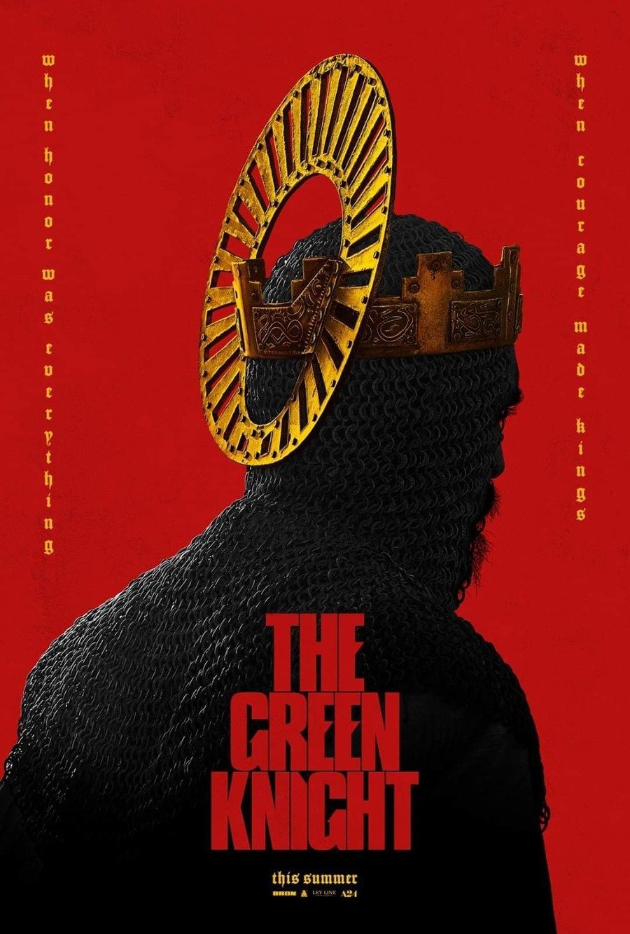 Il poster del film The Green Knight