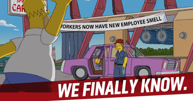 Un episodio di gennaio 2017 svela il nome dell'auto dei Simpson