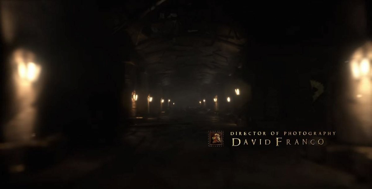 Ipinapakita ng isang frame mula sa theme song ng Game of Thrones 8 ang Winterfell crypt