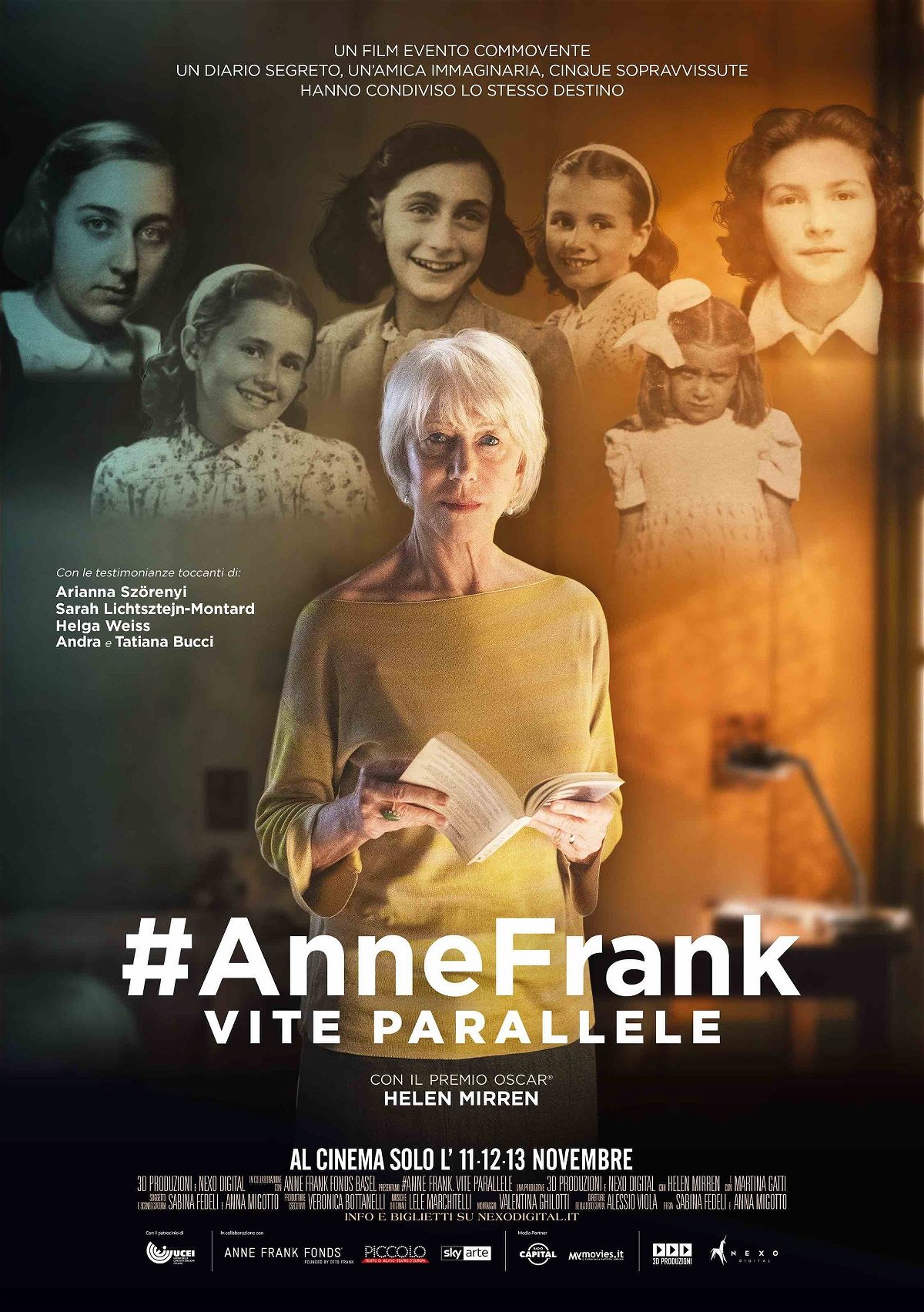 Helen Mirren nel poster di #AnneFrank - Vite parallele