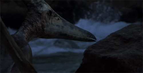 Uno Pteranodon si accorge della presenza umana in Jurassic Park 3
