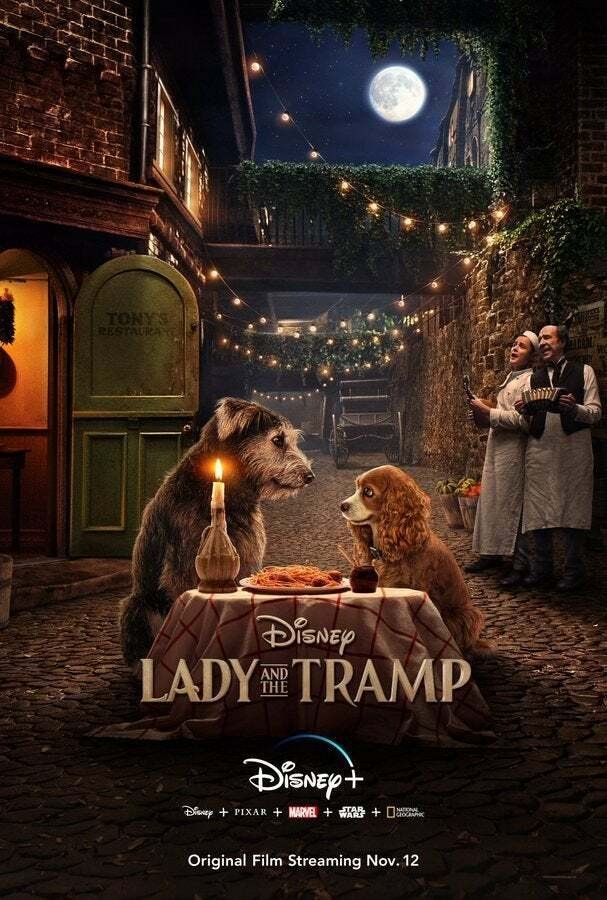 Il poster del live-action Lady and the Tramp