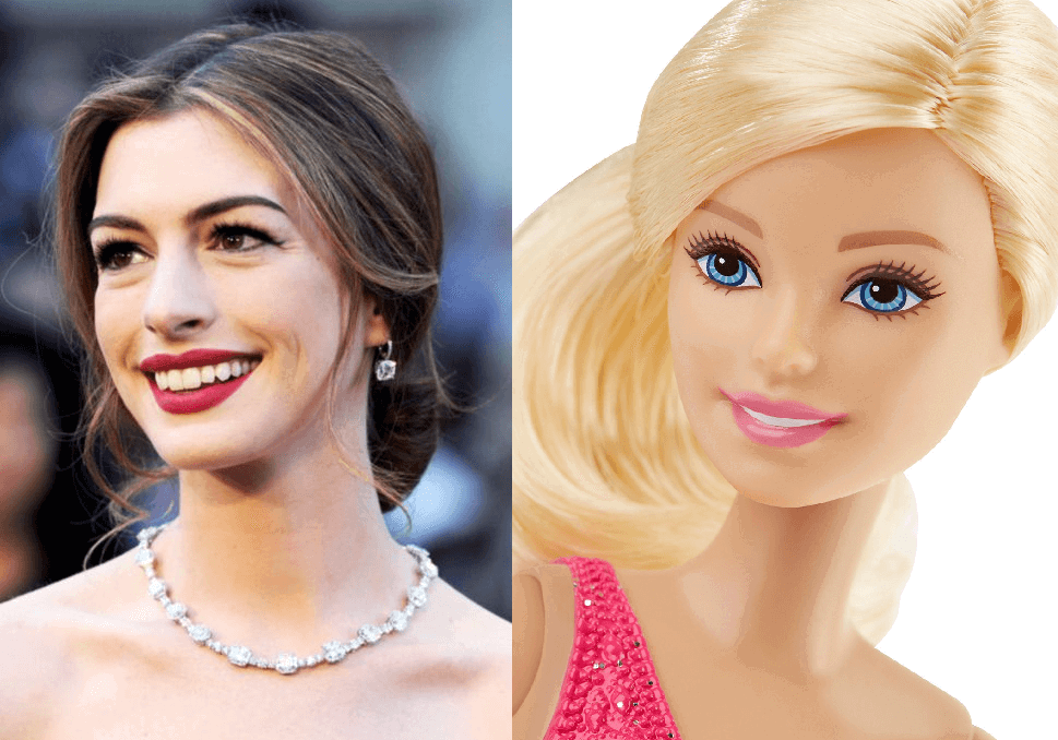 Clicca per vedere l'immagine originale Anne Hathaway vs Barbie