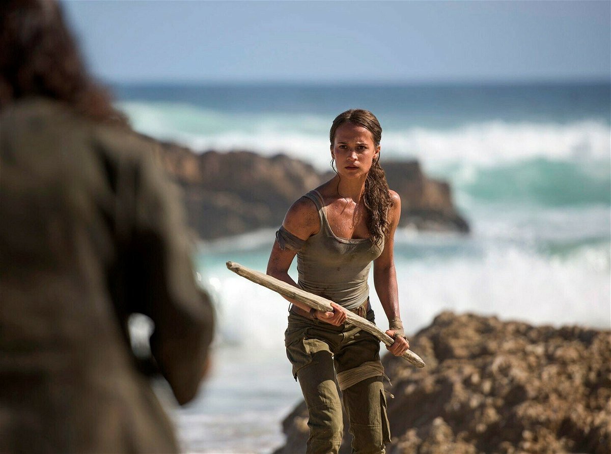 Una scena di Lara Croft nel nuovo Tomb Raider