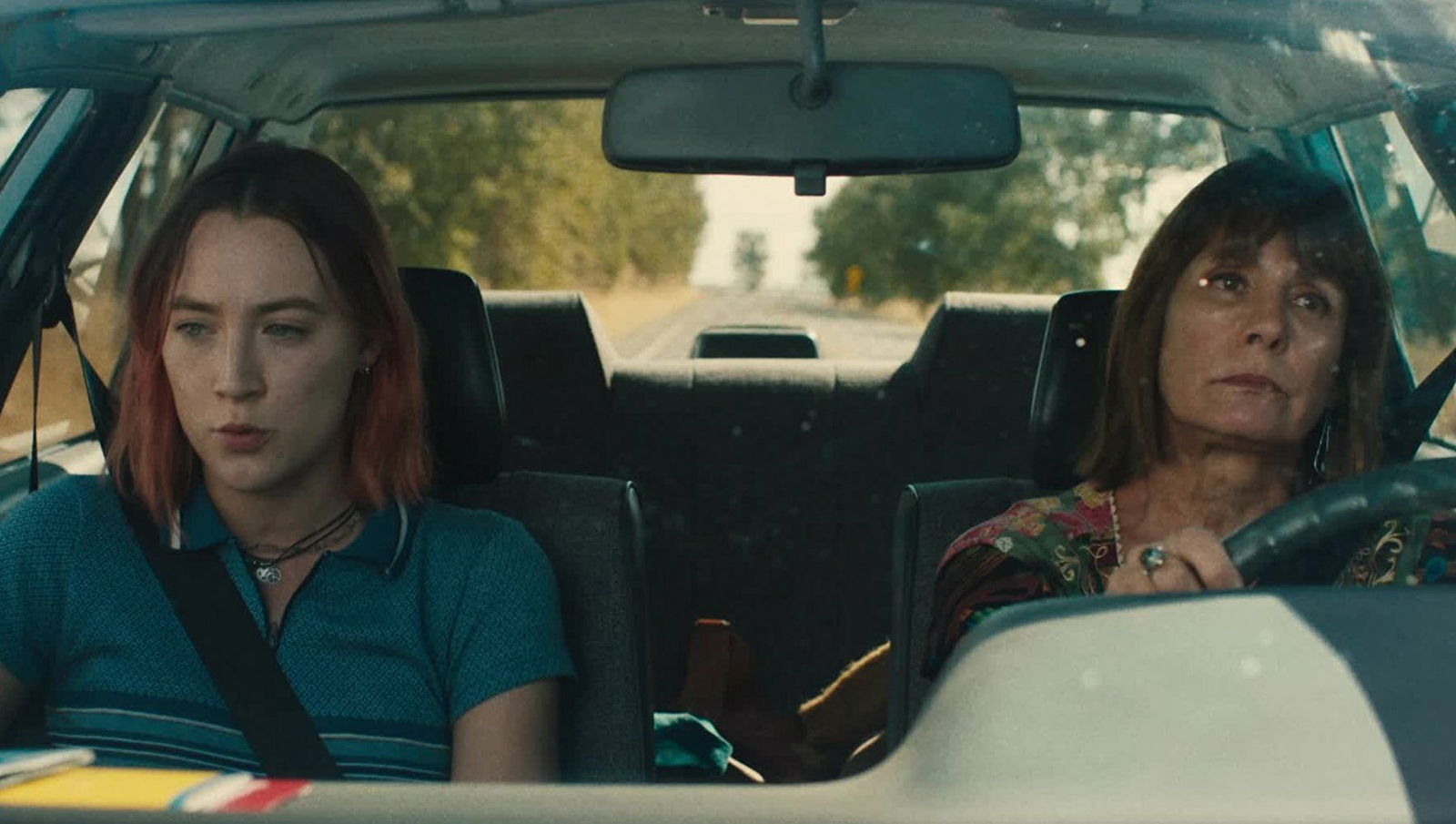 Clicca per vedere l'immagine originale Lady Bird e Marion discutono in macchina