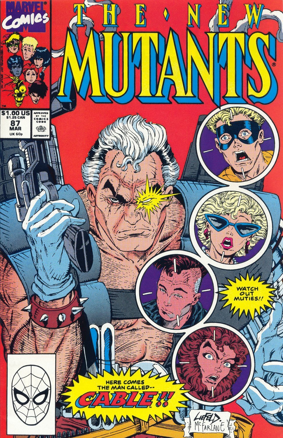 La copertina di New Mutants 87