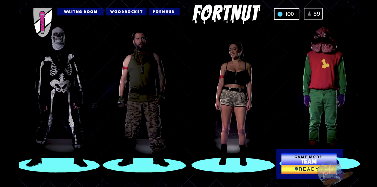 Clicca per vedere l'immagine originale I protagonisti di Fortnut, la parodia porno di Fortnite