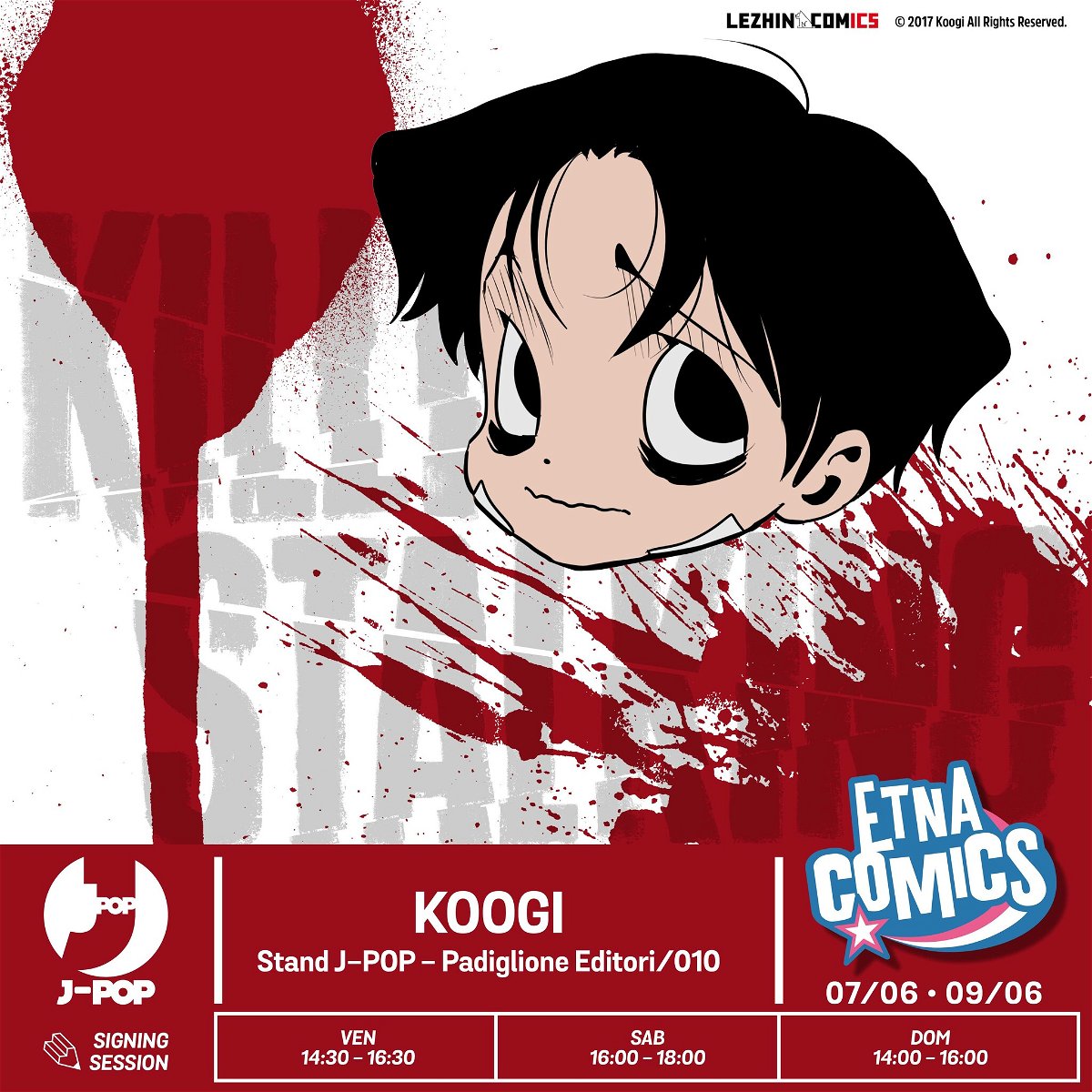 Koogi sarà ospite all'Etna Comics