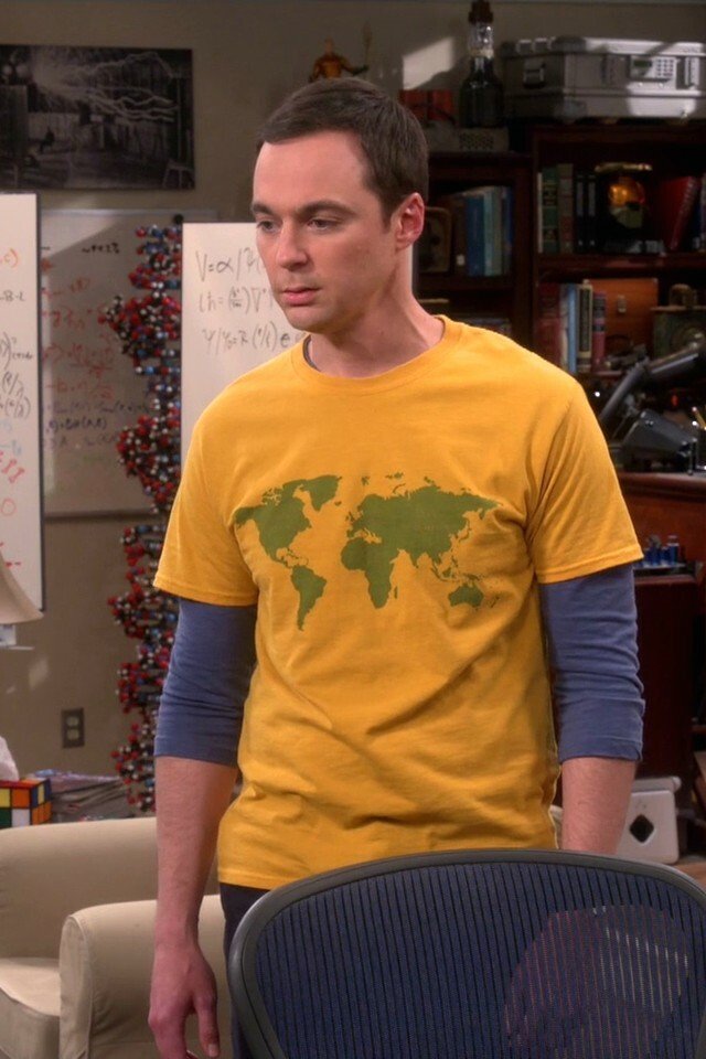 <p>La mappa del mondo. Tanto per ricordarci che alla cultura, il dottor Sheldon Cooper ci tiene parecchio.</p>