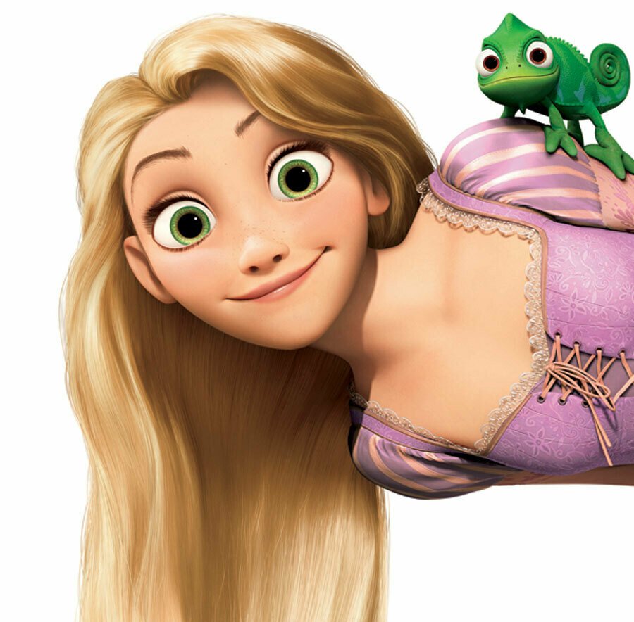 Rapunzel e Pascal