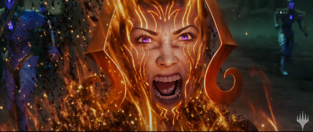 Immagine proveniente dal trailer promozionale de La Guerra della Scintilla, l'espansione di Magic: The Gathering