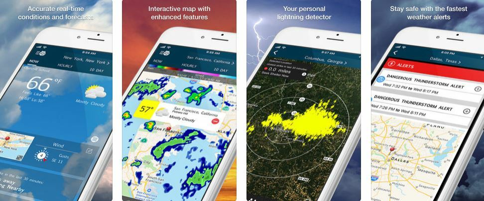Click para ver la imagen original Pantalla WeatherBug