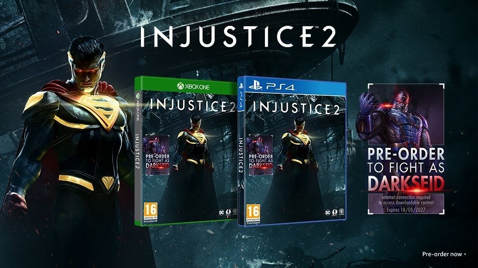 La cover di Injustice 2 e il bonus di preordine