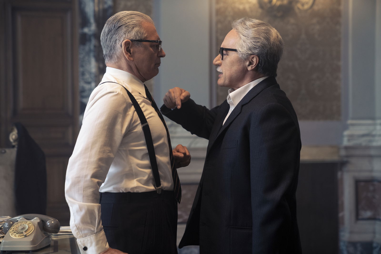 Clicca per vedere l'immagine originale Bentivoglio e Zingaretti sul set