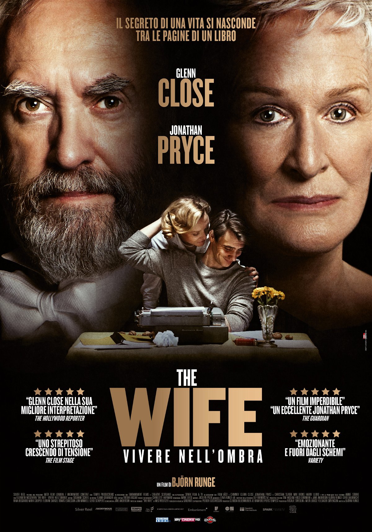 Il poster italiano di The Wife - Vivere nell'ombra