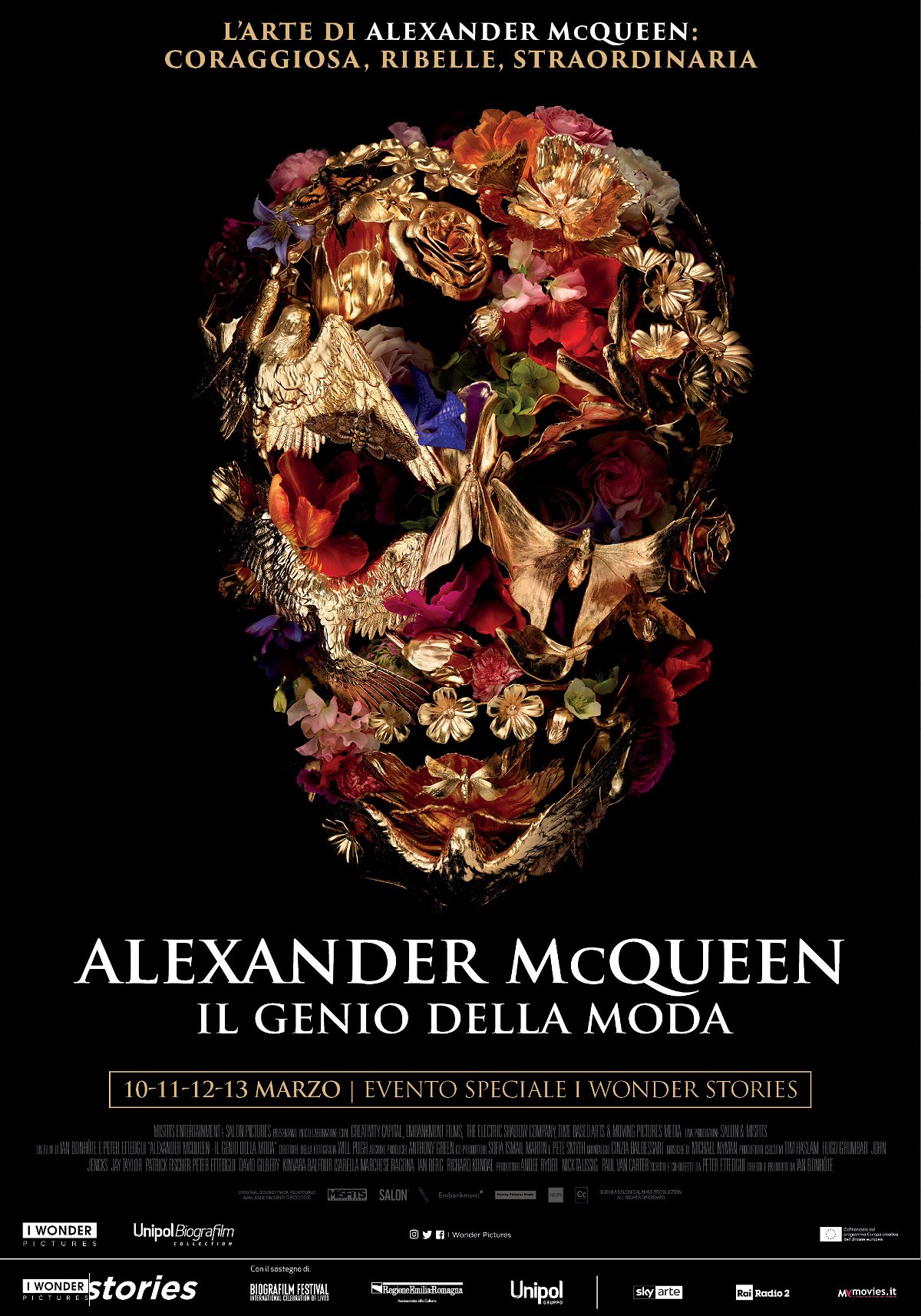 La locandina del documentario Alexander McQueen – Il genio della moda