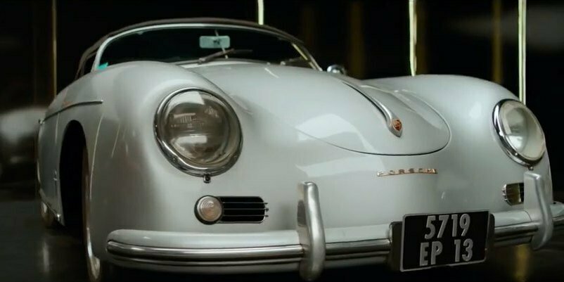 La Porsche d'epoca del film