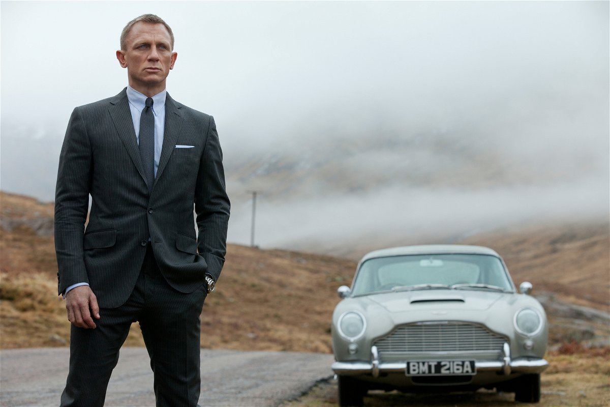 Daniel Craig trong một bức ảnh trên phim trường Skyfall
