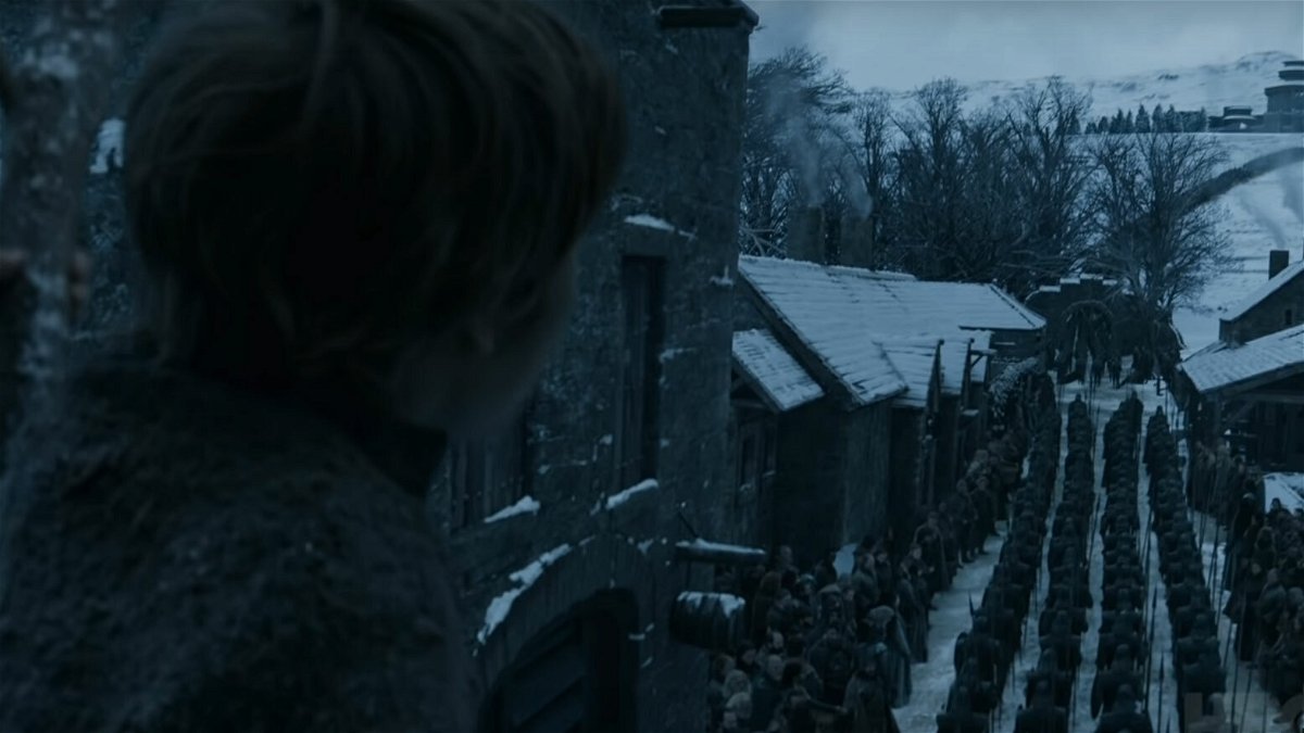 Ang pagdating ni Daenerys at ng kanyang hukbo sa Winterfell