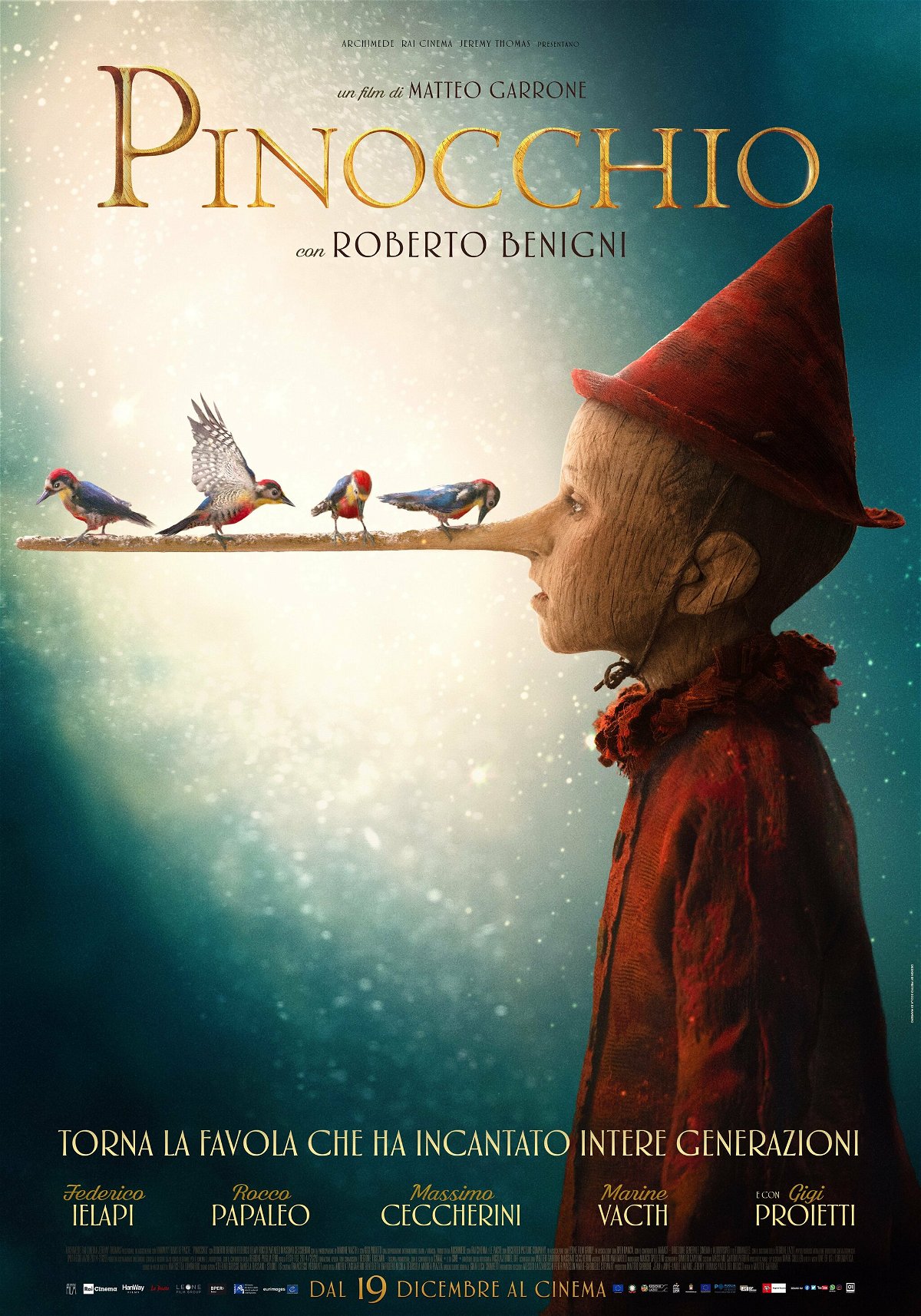 Poster ufficiale di Pinocchio di Matteo Garrone