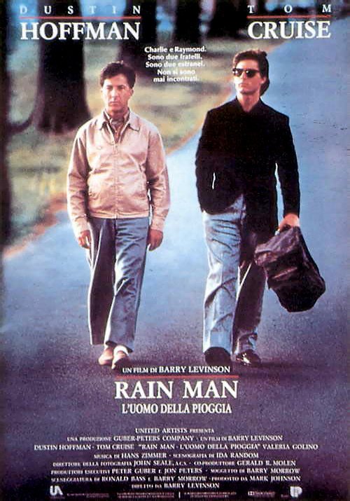 Il poster italiano di Rain Man - L'uomo della pioggia