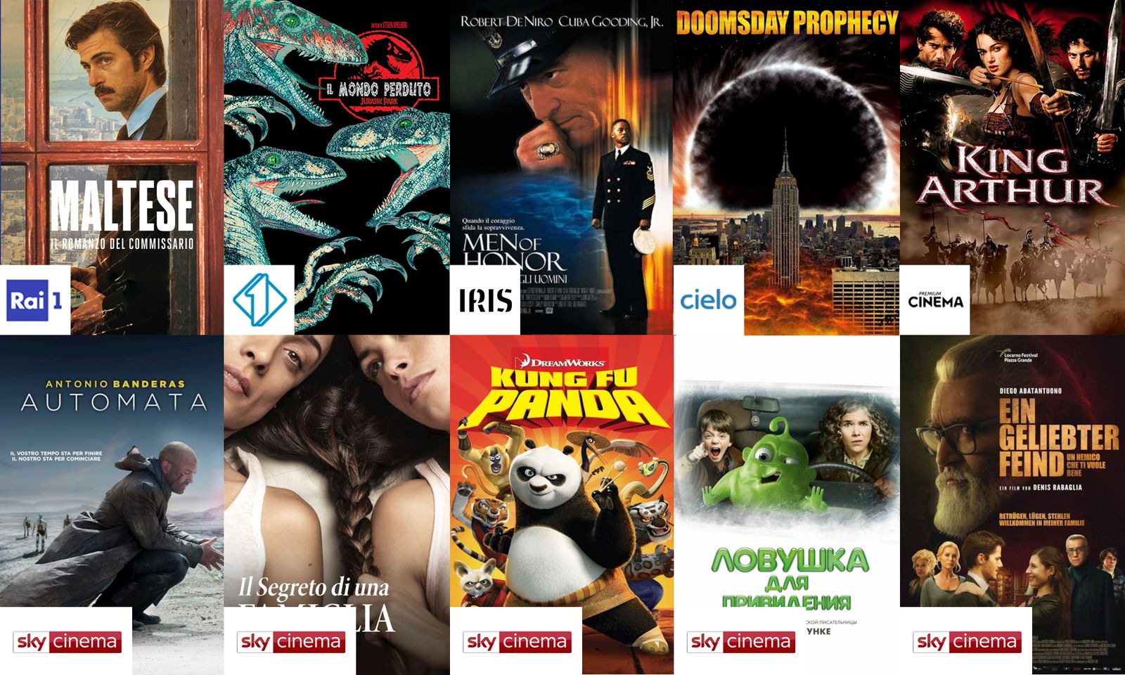 Clicca per vedere l'immagine originale I film in prima serata mercoledì 15 aprile
