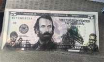 Portada de The Walking Dead, un fan reemplaza a Abraham Lincoln con Rick Grimes en un billete