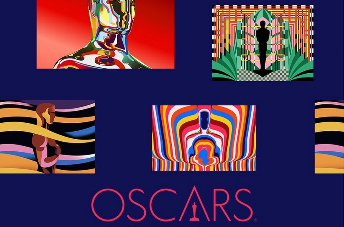 Un dettaglio della grafica dedicata nel poster degli Oscar 2021