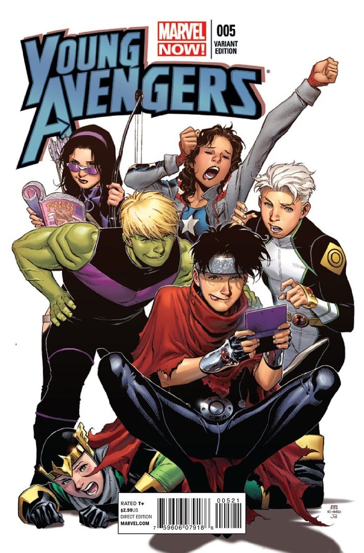 Variant Cover per Young Avengers Volume 2 #5 disegnata da Jim Cheung